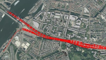 Bouwen langs een drukke weg (spoorlijn)